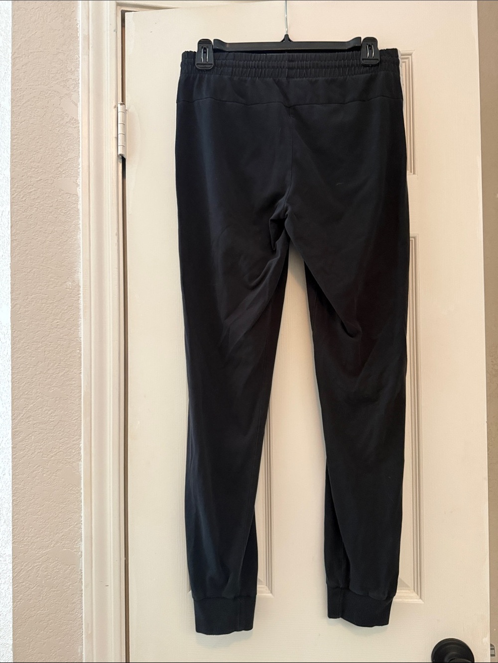adidas Black Joggers with White Side Stripes - Picture 2 of 2